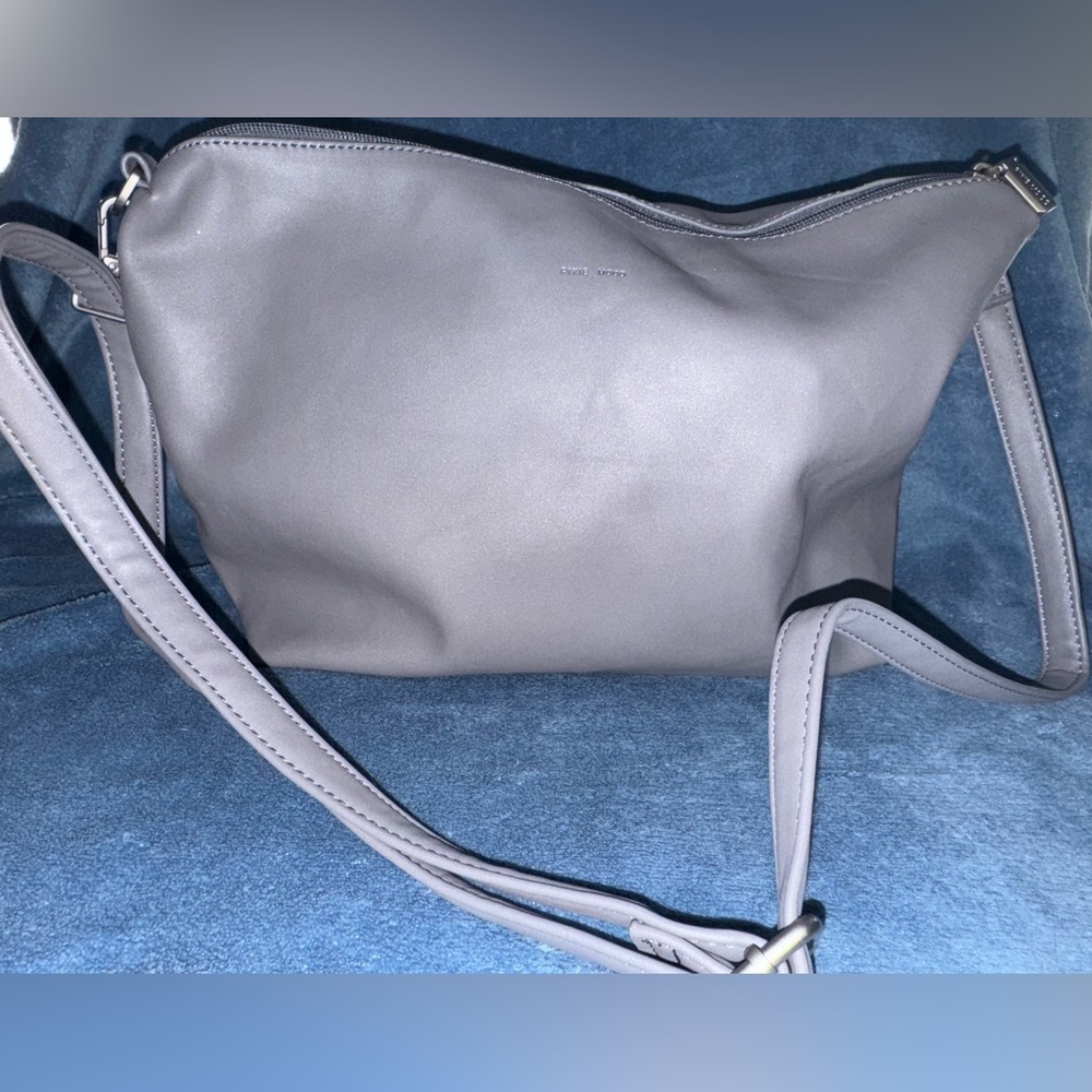 Pixie Mood Nude Light Gray Vegan Leather Crossbody Bag Purse